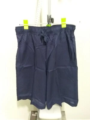 Bermuda Casuals Men's Size M Blue Pocket Button Front Shorts Drawstring  - Image 1 of 4