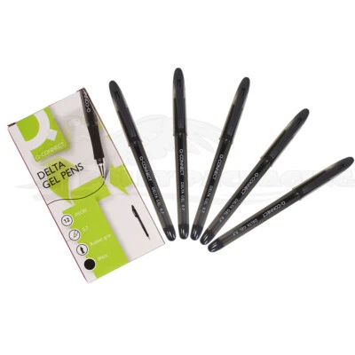 BLACK GEL PENS Any Qty Ink Pen for Business/School Home/Office CHEAP Ballpoint - Image 1 of 4