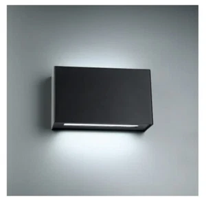 WAC Lighting OUTDOOR INDOOR WS-25612-WT Blok 1-Light 7" T Integrated LED Sconce - Picture 1 of 8