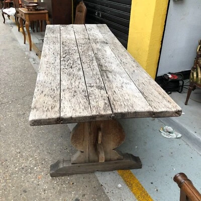 GRANDE TABLE DE FERME     INV 11911 - Photo 1/4