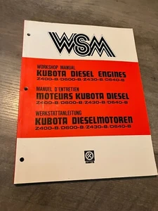 Kubota Z400-B Z430-B D600-B D640-B Workshop Manual - Picture 1 of 4