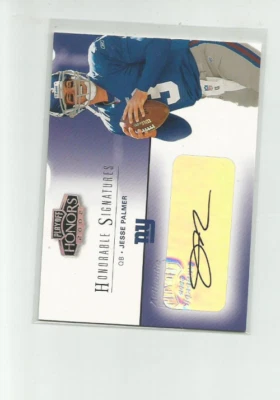 2002 PLAYOFF HONORS HONORABLE SIGNATURES #HS11 JESSE PALMER - Image 1 of 2