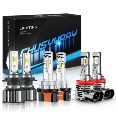 Para BMW M2 2018 - 6 piezas 6000K LED Faro Alto Bajo + Kit Combo Bombillas Antiniebla Foto 1 de 4