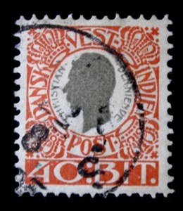 US/DANISH W. INDIES - SCOTT # 35 - USED - CAT VAL $9.50 - Picture 1 of 2