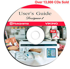 Husqvarna Viking Designer 1 Sewing Embroidery Machine User Guide Manual-on CD