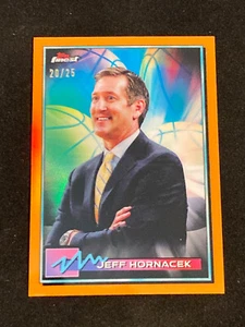 Jeff Hornacek Orange Refractor 20/25 2021 Topps Finest Basketball - Picture 1 of 2