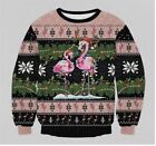 Funny Flamingo Ugly Christmas Sweater, Vintage Flamingo Lovers Gift Ugly Sweater