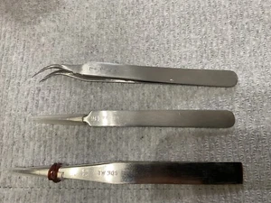 Tweezers, Set Of 3 , TW 301, TW 753 , TW 757 Prideline - Picture 1 of 2