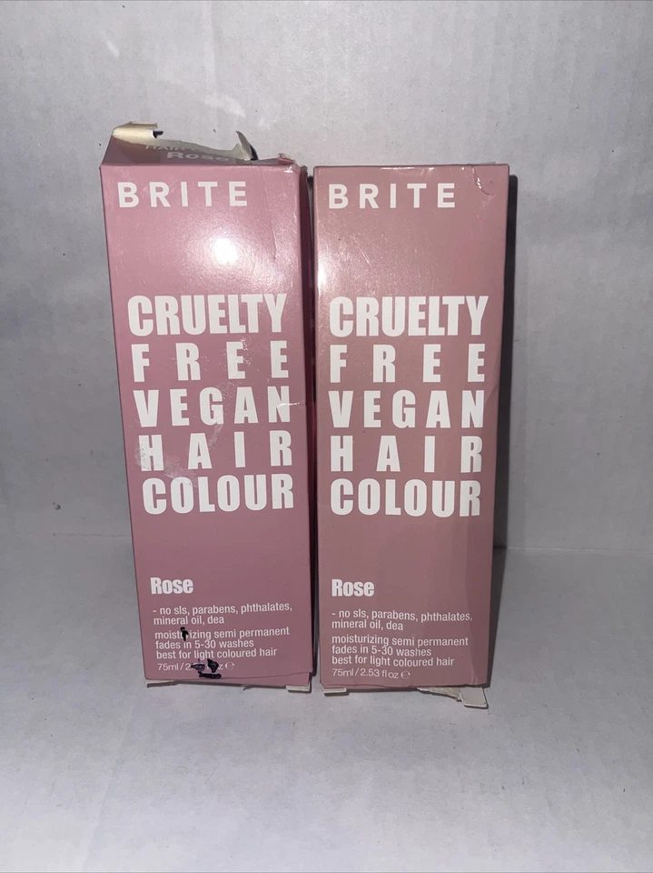 Lote de 2 Brite Cruelty Free Vegano Instantáneo Color de Cabello ROSA SEMIPERMANENTE  Foto 1 de 1