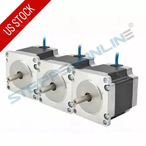 Motore passo-passo 3 pz Nema 23 1,26 Nm (179 oz) 56 mm 2,8 A 6,35 mm albero hobby CNC - Foto 1 di 6