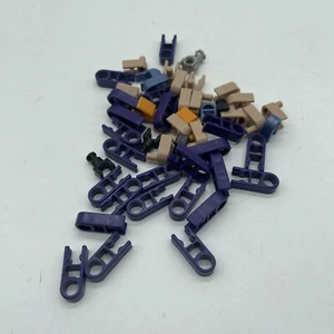KNEX Conector Único Surtido Lote De 40 Piezas Púrpura Beige Azul Tapas - Imagen 1 de 5