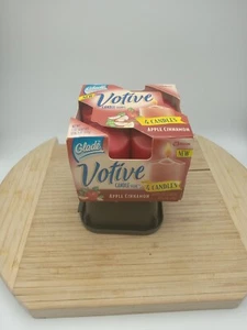 1 Four Pack Glade Votive 1999 Candles Apple Cinnamon - Picture 1 of 12