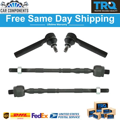 Juego de extremos de varilla de amarre exterior interior derecho TRQ delantero derecho para Subaru Impreza Forester 2003-14 Foto 1 de 4