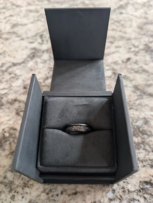 Anillo David Yurman Streamline dos filas banda diamantes talla 11 Foto 1 de 4