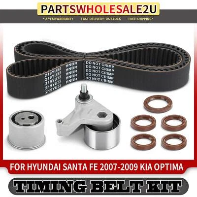 8x Timing Belt Kit for Hyundai Santa Fe 2007-2009 Kia Rondo 2007-2012 Magentis - Image 1 of 4