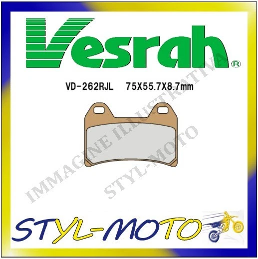 VD-262SRJL8 PASTIGLIE ANTERIORI SINTERIZZATE MOTO-GUZZI V11 1100 SCURA 2003 Foto 1 de 1