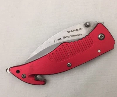 Sarge First Responder 刀和救援工具 5 工具 玻璃烧杯、撬杆/平头 — 第 1/4 张图片