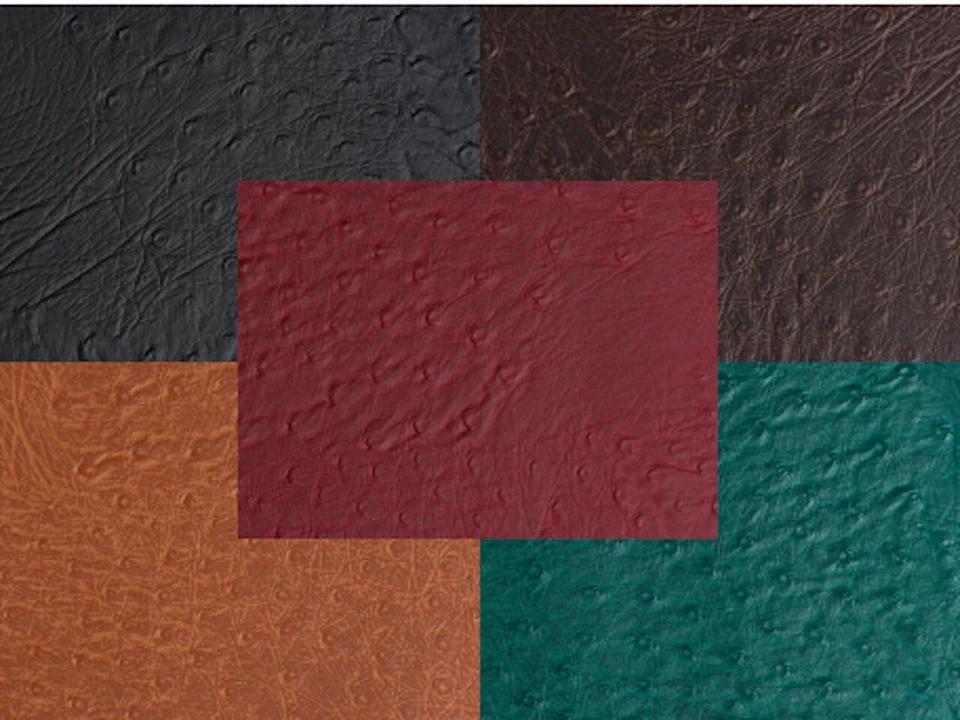 Ostrich Faux Leather Fabric By The Yard - 54" Wide - Image 1 of 1