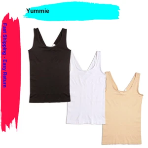 Yummie 3-pack Seamless 2-Way Shaping Tank in Black/Frappe/White, 2X/3X (6077093 - Picture 1 of 4