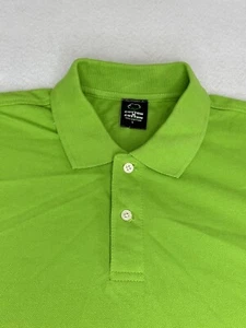 Cotton N' Cotton Mens Polo Shirt Short Sleeve Solid Green Size Large L - Picture 1 of 8
