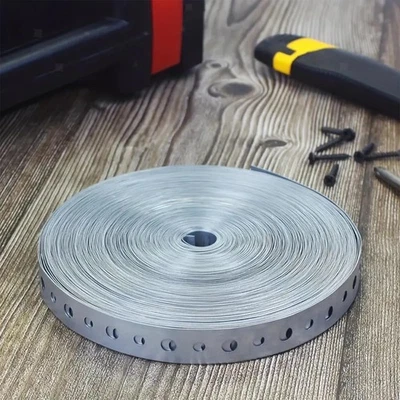 49.2 Ftx 0.7inch Pipe Hanger Strap Metal Heavy Duty Versatile Strapping Roll - Image 1 of 4