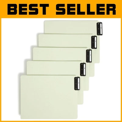 Alphabetical File Guides, 25 Pressboard Dividers, Gray/Green - Image 1 of 3