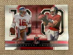 2024 Topps Signature Class Paramount Pairings Joe Montana/Jerry Rice PP-13 - Picture 1 of 2