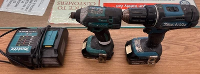 Makita Drill Impact Driver Combo Kit 18V Cordless Bundle NO BAG - Image 1 of 4