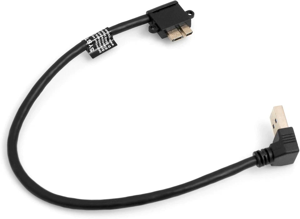 Cavo Micro USB 3.0 Angolo Di 90 ° Gradi Angolare Destro a USB Tipo a 3.0 Aufwaer - Immagine 1 di 4