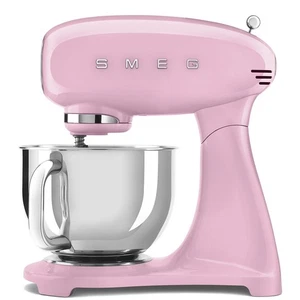 SMEG SMF03PKUS Pink Glossy Stand Mixer - Retro 50's Style - 10 Program / 5 Qt - Picture 1 of 14