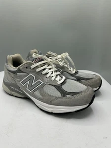 New Balance 990v3 M990GY3 Hombres 8.5 Zapatos Gris MiUSA Parche Logo Zapatillas con Cordones - Imagen 1 de 11