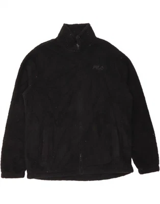 FILA Womens Fleece Jacket UK 20 2XL Black Polyester DJ05 - Image 1 of 3