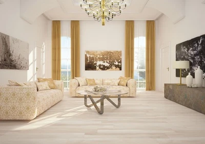 Azulejo industrial 8x48 Alberone Sbiancato aspecto de madera azulejo de porcelana Foto 1 de 4