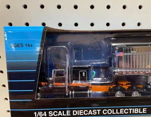1:64 DCP Blk Sapphire Effect/Org/Chm 389 Peterbilt sleeper TRUCK ONLY - Picture 1 of 5