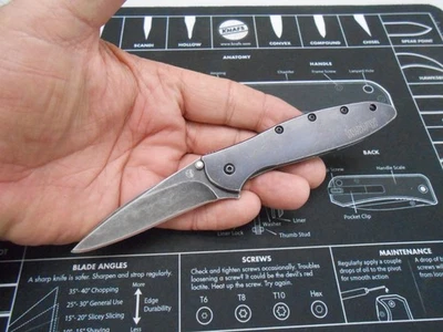 Kershaw Leek 1660CBBW Knife Frame Lock Plain Edge Blade D2 - Image 1 of 4