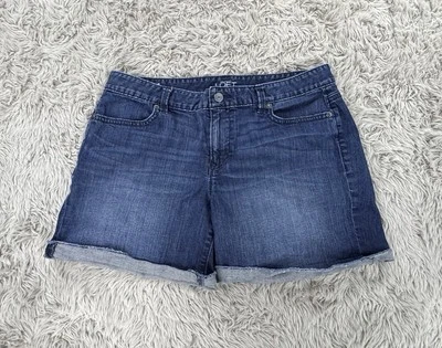 Ann Taylor Loft 女式 10 码蓝色牛仔剪裁短裤 — 第 1/3 张图片