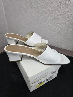 Naturalizer Womens Nikki White Leather Size 7 (235N59) - Image 1 of 3