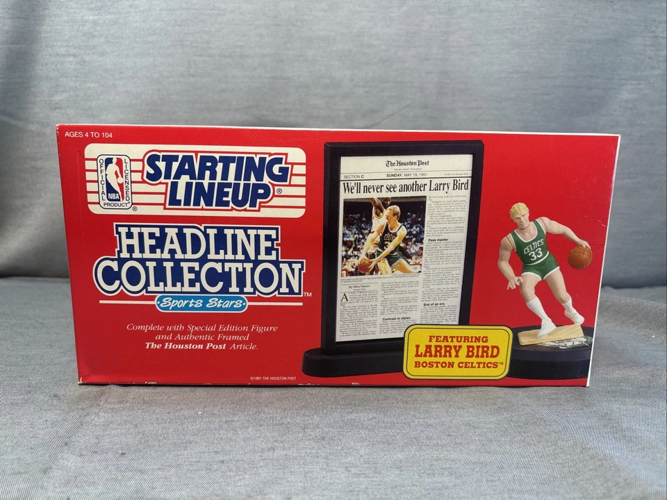 1992 Larry Bird Boston Celtics Headline Collection Starting Lineup Kenner SLU