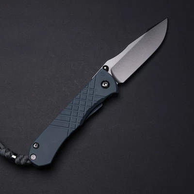 Chris Reeve Umnumzaan LEFT HANDED Drop Point - Cold War Gray Cerakote Exclusive - Image 1 of 4