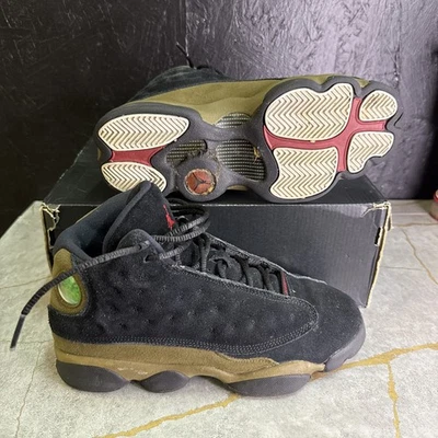 Nike Air Jordan 13 Retro GS Black Altitude Green Size 5Y  - Image 1 of 4