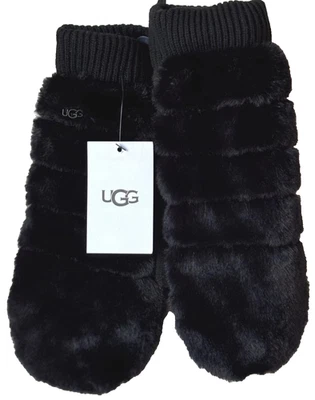 Guantes UGG para mujer negros de piel sintética nuevos con etiquetas RT $65 TALLA L/XL Foto 1 de 3