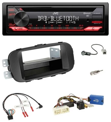 JVC CD DAB USB Bluetooth Lenkrad Autoradio für Kia Soul 2016-2019 schwarz - Bild 1 von 4