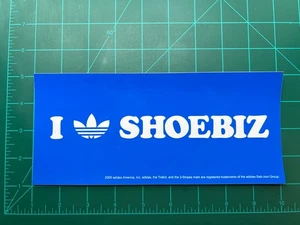 2005 Adidas "I Trefoil (Love) Shoebiz" Sticker (9" x 4") RARE - Bild 1 von 2