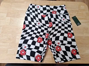 New Women's Size Small Biker Shorts, Black And White By Wild Fable - Picture 1 of 2