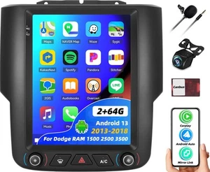 2G+64G Android 13 Car Stereo for Dodge RAM 1500 2500 3500 2013-2018,Wireless ... - Imagen 1 de 9