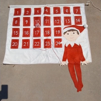 Pottery Barn Kids Christmas ELF ON THE SHELF Advent Calendar NO NAME/NO MONO - Image 1 of 4