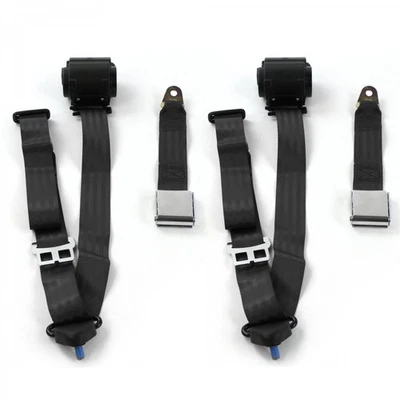 Ford Falcon 1966 - 1970 Airplane 3pt BK Retract Bucket Seat Belt Kit-2 Belts  - Image 1 of 4