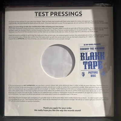 Conway The Machine - Blakk Tape Vinyl LP (Test Press ?/5)  - Image 1 of 2