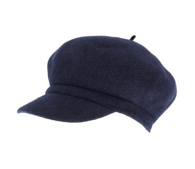 Liz Claiborne Wool Navy Beret Newsboy Cap Baker Boy  Hat Women's - Image 1 of 4