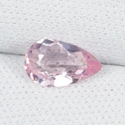 0,56 ct TOP BRILLANTE BONITO ROSA - PIEDRA PRECIOSA MORGANITA NATURAL PERA - Ver Vdo CLB Foto 1 de 2
